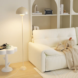 Minimalist Modern Ins Cream Style Floor Lamp Living Room Sofa Side French Bedroom Bedside Bud Atmosphere Floor Lamp