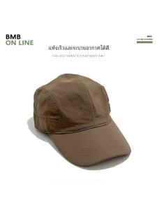 หมวกเบสบอลระบายอากาศได้ดีแห้งเร็วทรงบางฤดูร้อนหมวกกันแดดทรงสปอร์ตสำหรับผู้ชายและผู้หญิง สีเขียวทหารสีพื้น