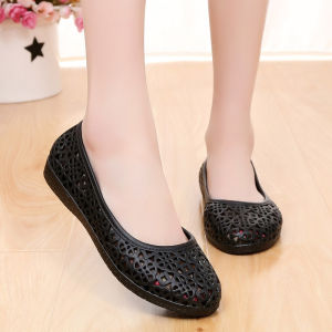 Phong Cách Thường Ngày Túi Nhựa Gót Nữ Mùa Hè Chống Trơn Trượt Làm Việc Nhà Đi Biển Khiêu Vũ Đáy Bằng Mama Giày