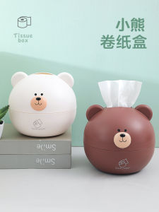 เคสใส่กระดาษเช็ดหน้าทรงกลมสร้างสรรค์สำหรับใช้ในบ้านในห้องนั่งเล่น เคสใส่กระดาษเช็ดหน้าลายการ์ตูนน่ารักสำหรับเด็กผู้หญิง