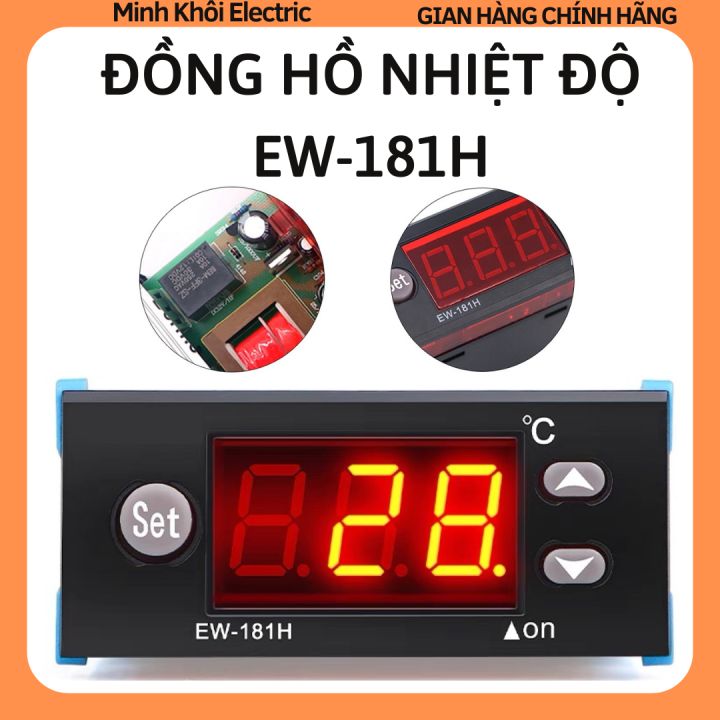 bộ điều khiển nhiệt độ EW-181H, đồng hồ nhiệt độ EW-181H, bộ điều khiển ...