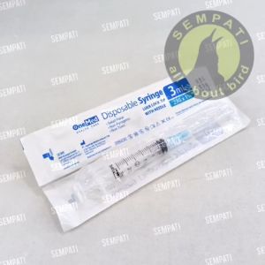 SEMPATI Suntikan Spuit Spet One Med 3 Ml Untuk Injeksi Vitamin Obat Ke Tubuh Burung Lovebird Kenari Murai Kacer Anis Cucak Dll CPKBMB1
