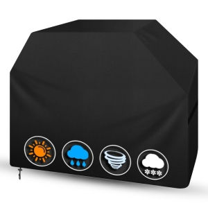 Waterproof BBQ Covers Barbecue Cover Gas Grill Cover for Grill Protection Windproof Dust Rip-proof UV Protection w/ Storage Bag