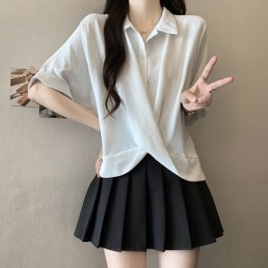SHIMANQING | Design Irregular Concealing Shapely T-shirt