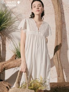 Gainreel | Soft Breathable Cotton Womens Dress Sleeping Gown