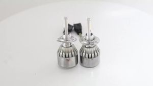 KEVANLY | 2PCS C6 H7 LED Headlight Bulbs 6000K White COB Turbo Led Canbus Headlights Car Fog Light 12V Universal Auto Driving Lamp