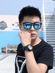 🔥🔥Roman Holiday Korean Shades For Men Sun Glasses Mens Mirror Square Shades For Sunglasses Men Vintage Colorful Sunglasses Drive Mercury Lenses to Reduce Radiation Eye Protection Fashion Glasses UV400 Sun Glasses For Men Original Sale COD