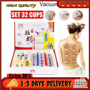 ready stock COD 32 pcs Traditional Ventosa Vacuum Cupping  Health Massage ventosa cupping set