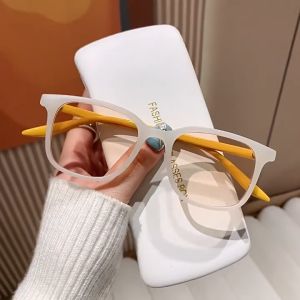 FNCXGE แว่นตากันแดด แว่นตาสายตาสั้น 0.0 ถึง -4.0 ผู้หญิง ผู้ชาย เกาหลี แฟชั่น ป้องกันรังสียูวี UV400 สำหรับบุรุษและสตรี