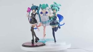 Bandai | Hatsune Miku Multiple Articulated Action Figures Cute Wedding Dress Hatsune Miku Series PVC Collectible Model Statues