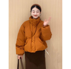 YUEZHONGWEI | Womens Orange Light Down Padded Coat Winter Thick