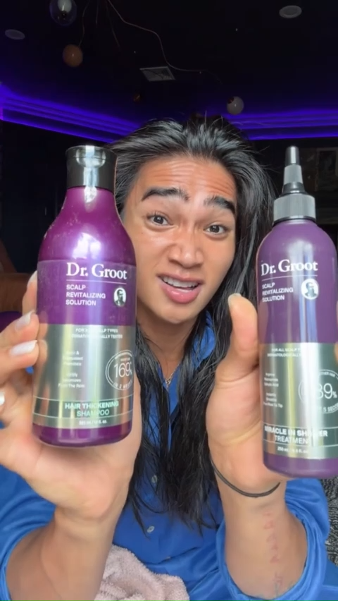 Dr. Groot Hair Thickening Shampoo 385ml | Korean Volumize Thinning & Damaged Hair Biotin