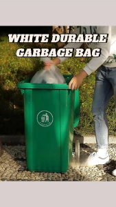 Thickened White Garbage Bag Large Capacity PE Trash Bag Leakproof Tear-Resistant【Lucky Home】