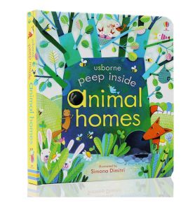 Peep inside animal homes Board book – International Edition by Anna Milbourne Original English books