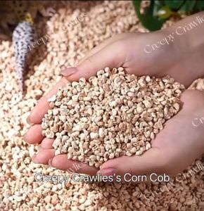 Creepy crawlies Corn Cob Bedding Natural Dusk Free for snake leopard gecko bearded dragon skinks 1KG