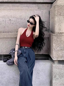 Áo Blouse Vintage Không Tay Quây Ngực Hở Lưng Thời Trang