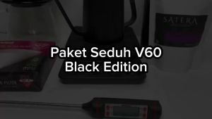 Paket Seduh V60 Black Edition Alat Seduh Pembuat Kopi V 60 Home Coffee Dripper Tools Manual Brew Lengkap