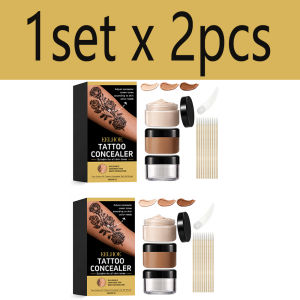 EELHOE | Tattoo Concealer Set - Lightweight Hydrating Long-Lasting Blendable and Natural for Daily Face and Body Coverage