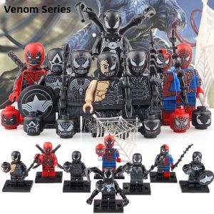 Spider-Man Venom Deadpool Compatible Building Blocks Toys