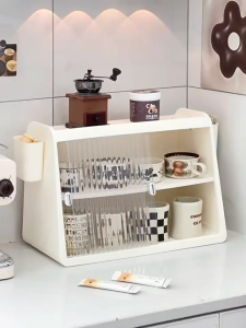 [2 Layers] Innohut Bekas Penyimpanan Serbaguna Multipurpose Storage Box Desk Organizer Dustproof Storage Rack 多用途收纳架