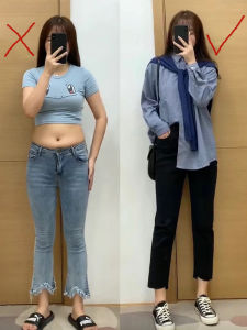 Slim Straight Tube Jeans High Waist Cotton Stretch Denim for Pear Shaped Women plus Size Thin Leggings Summer Autumn Fashion