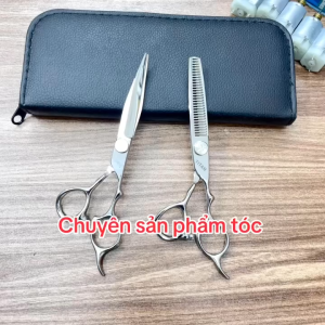 TITAN Kéo cắt tóc cao cấp TITAN 6.0 in thép S440C độ cứng 62HRC lưỡi thẳng cắt tóc ngọt ( Titan A40 )