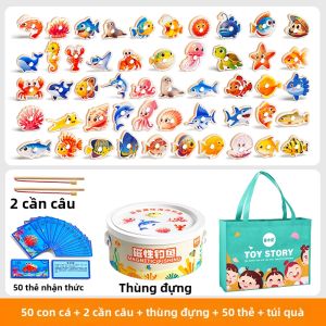 TONGMUXING | Đồ Chơi Giáo Dục Phát Triển Trí Tuệ Cá Chép Gỗ Cho Bé