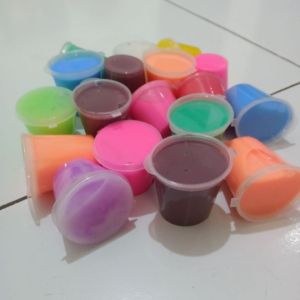 10 Pcs Mainan Anak Slime Susu 25 Ml