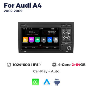 7 Android 15 Car Radio for Audi A4 B6 B7 B8 S4 RS4 Seat Exeo Wireless Carplay Auto Multimedia Player Touch Screen 2 Din Stereo
