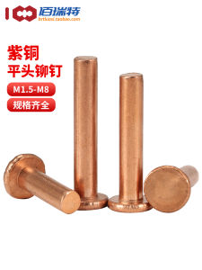 Tapping Gb109 Flat Head Red Copper Rivet Copper Nail Solid Mao Ding Flat Cap M1.5m2m2.5m3m4m5m6m8