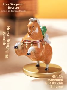 ZHUBINGRENTONG | Wealth Attracting Horse Statue Home & Office Decor