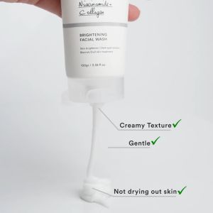 WHITELAB BRIGHTENING FACIAL WASH - Sabun Pembersih Muka Pencerah Dengan Niacinamide Hyaluronic & Collagen - YUNA COSMETICS