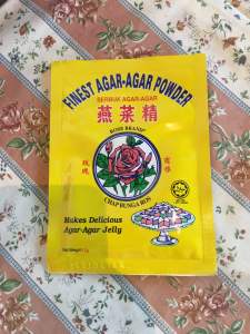 Rose Brand Finest Agar-Agar Powder Jelly Powder | Serbuk Agar-Agar 12g 玫瑰商标 燕菜精 燕菜粉