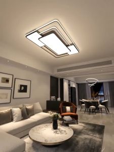 โคมไฟเพดาน LED ไฟเพดาน ไฟติดเพดาน ไฟห้องนอน ปรับแสงได้ รีโมทคอนโทรล 3สี ห้องนอน ห้องนั่งเล่น