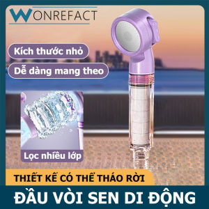 Đầu vòi sen cầm tay mini với ba chế độ nước thích hợp cho du lịch Bộ vòi sen đa chức năng với bộ lọc