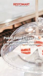 Serving Food Cover / Penutup Makanan 35.6 cm / Pc Round Dish Cover 14" RESTOMART Polycarbonate (2038092)(F11)