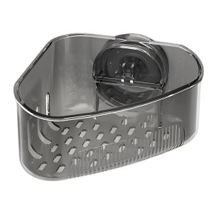 Suction Cup Sink Corner Rack Corner Sinks Strainer Basket Sponge Holder Kitchen Sink Organizer Storage Rack for Bathroom