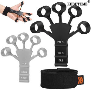 KEBETEME Finger Exerciser Finger Gripper Grip Strength Trainer Silicone Finger Stretcher for Recovery Physical Tools Hand Strengthener
