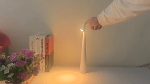 Rechargeable LED Table Lamp Touch Dimming Bedroom Bedside Lamp Brightness Adjustable Portable Desk Light Desktop Decoration Lamp