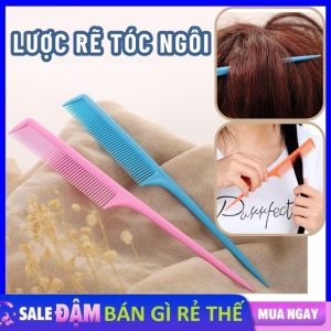 Lược Đuôi Nhọn Tạo Kiểu Tóc Bằng Nhựa Chuyên Dụng Cho Salon - Lược Chải Tóc Rẽ Ngôi Đầu Nhọn / Lược Dài Cán Nhọn / Lược Rẽ Ngôi Cắt Tóc Nam Nữ