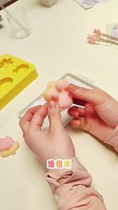 Xiaoling Nuozizi Silicone diy Cat Paw Squeeze Toy Handmade Kit for Children DIY Slow Rebound Stress Relief Toy