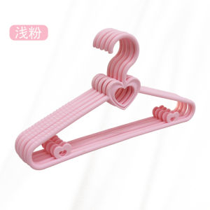 Adult Plastic Clothes Hanger Heart Shaped Cute Girl Student Dormitory Clothes Drying Rack Home Use Small Girl Clothes Hanger 39cm
