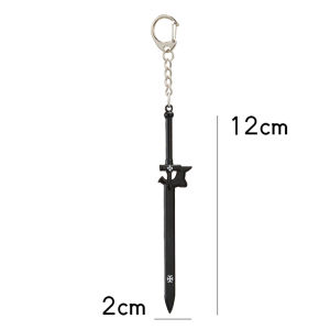 Sword Art Online Keychain SAO Asuna Kirito Elucidator DARK REPULSER Keyring for Men Anime Accessories Key Chain Pendant llaveros