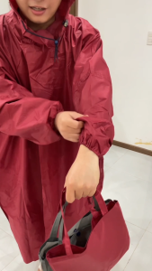 Áo Mưa Bít Vải Dù Da Cá Siêu Bền - Áo Mưa Che Toàn Thân 1m6 Tính Từ Đỉnh Đầu