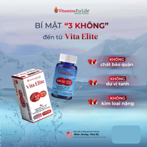 Dầu Cá Nhuyễn Thể Nam Cực Tăng Cường Trí Nhớ Vita Elite Viên Dầu Cá Hồi Omega 3 Của Mỹ Hỗ Trợ Bổ Não Sáng Mắt 30 Viên