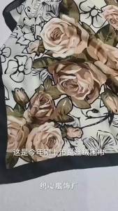 70Cm Cotton Nguyên Chất In Hình Điều Vuông Khăn Lụa Cho Nữ Thoáng Khí Thời Trang Hijab Khăn Quàng Cổ Cao Cấp Bandanna Quà Tặng Cho Nữ