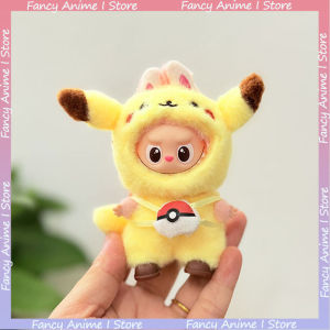 For Mini Labubu 4.0 Plush Doll Cute Pokémon Pikachu Clothing Costume Outfit for Love Serie Doll Clothes DIY Fashion Accessories