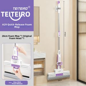 TEITEIRO | Self-Cleaning Mop Absorbent Mop