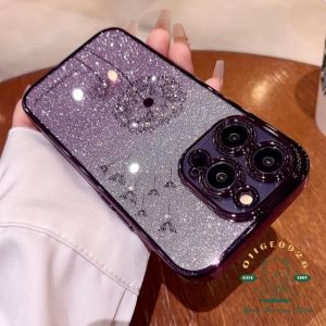 🔥【Readystock】 + FREE Shipping+ COD 🔥Soft Anti Yellow Claer Bling TPU Thin Dandelion Electroplated Diamond For iPhone 16 15 14 13 12 Pro Max Phone Case Shockproof Protective iPhone 15 Plus Casing
