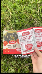Combo 6 hộp/ Thùng 12 Hộp canh tổ yến rong biển Yến Việt công nghệ sấy thăng hoa chay mặn đều dùng được 10 gói x 48g